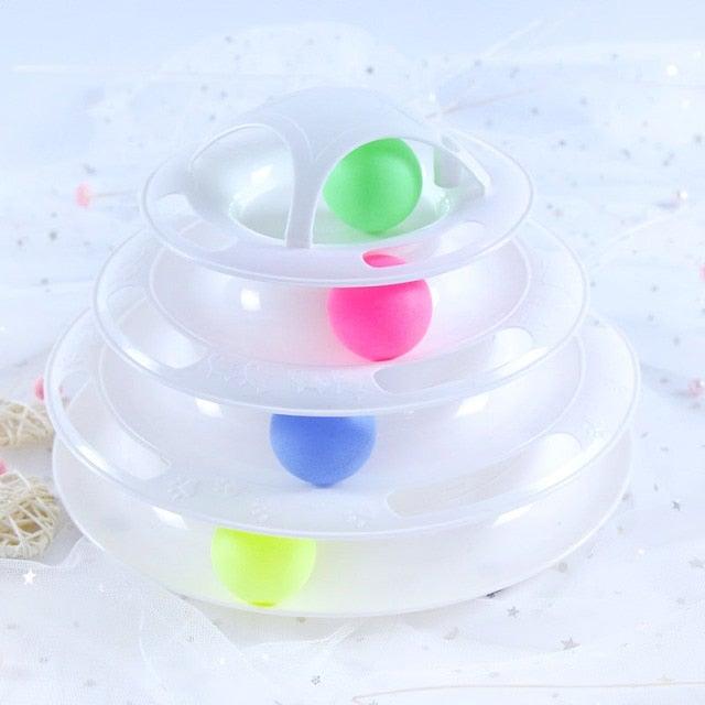 Interactive Cat Toy Set | Track Tower & Motion Fish Toys