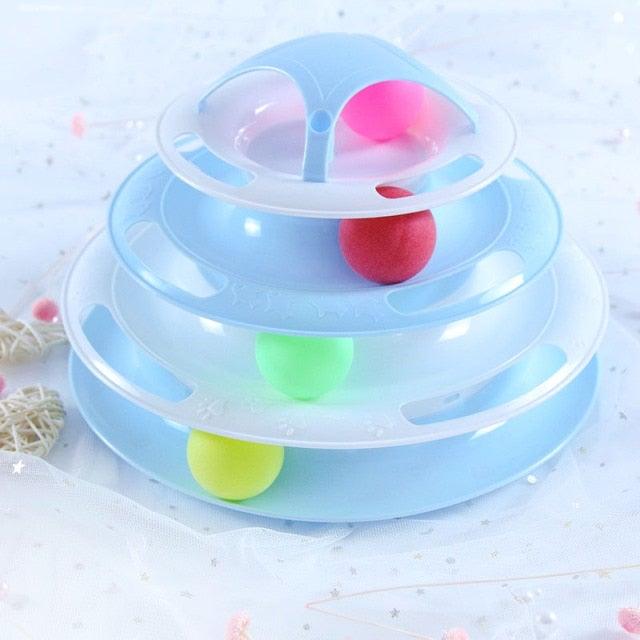 Interactive Cat Toy Set | Track Tower & Motion Fish Toys