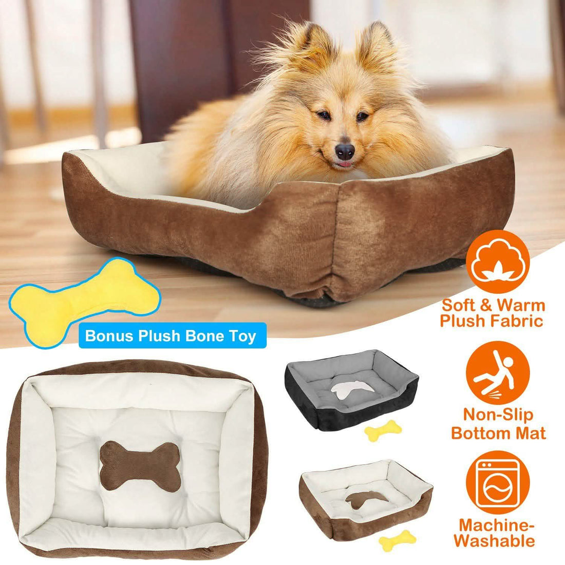 Soft Warm Fleece Dog Bed | Cozy Pet Sleeping Mat