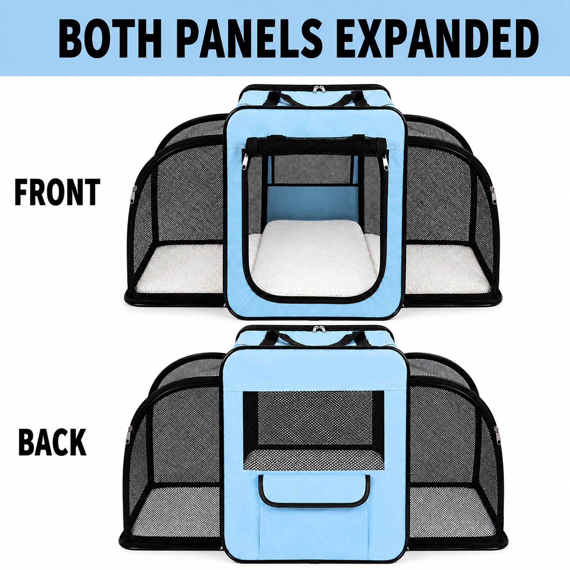 Expandable Folding Pet Crate | Lightweight Dog Carrier House