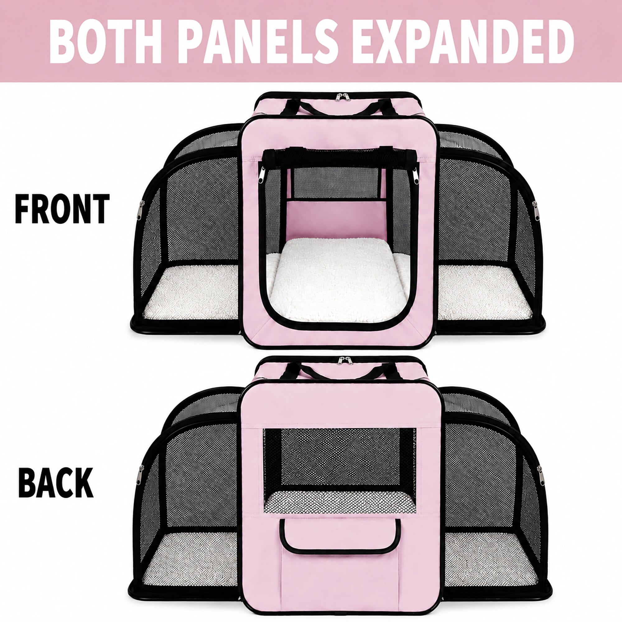 Expandable Folding Pet Crate | Lightweight Dog Carrier House