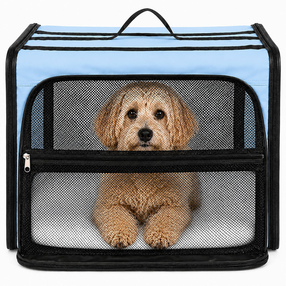 Expandable Folding Pet Crate | Lightweight Dog Carrier House