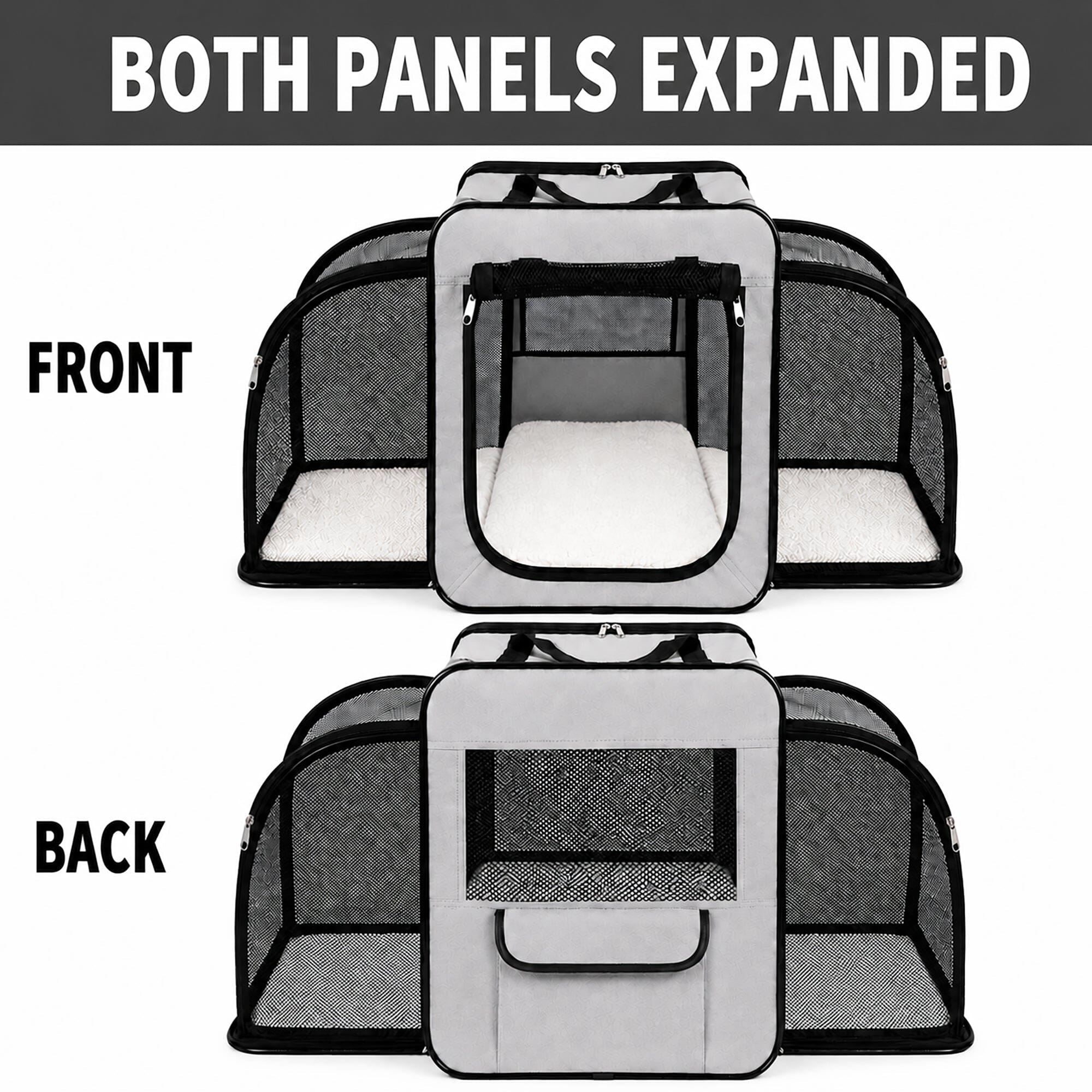 Expandable Folding Pet Crate | Lightweight Dog Carrier House