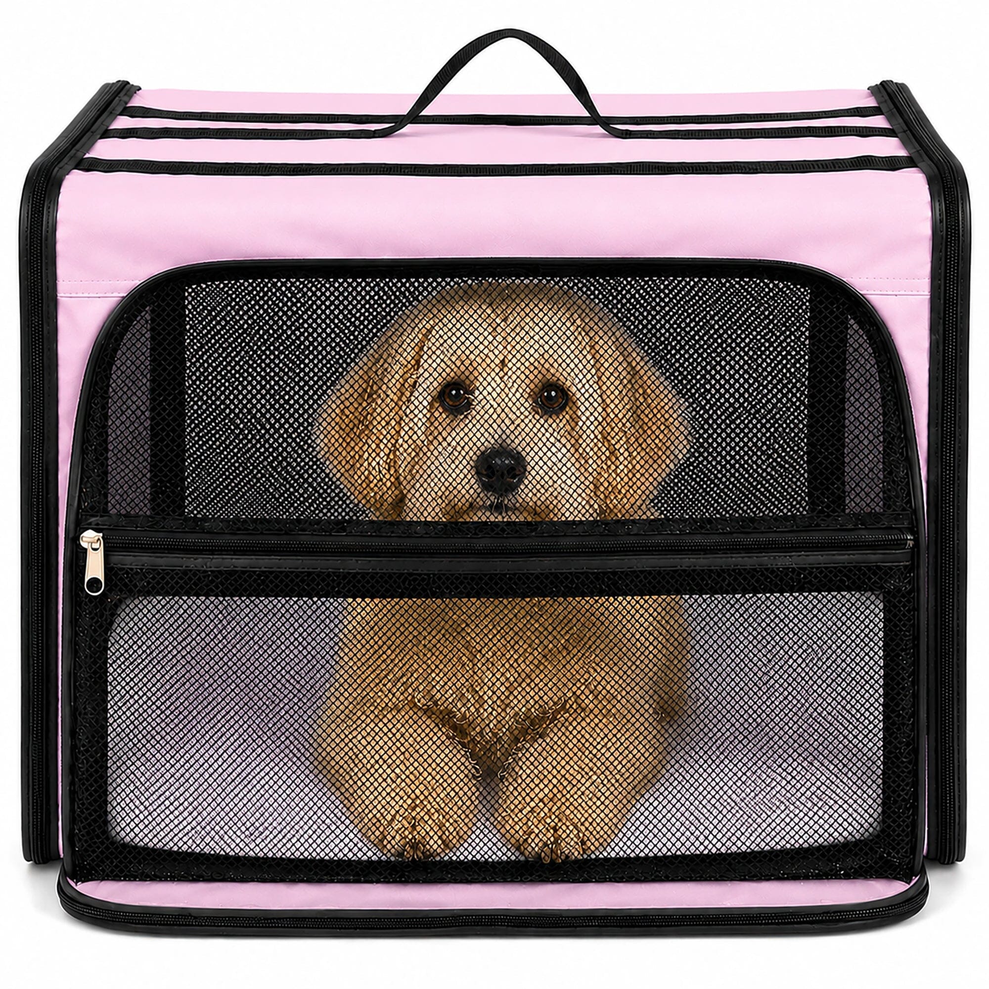 Expandable Folding Pet Crate | Lightweight Dog Carrier House