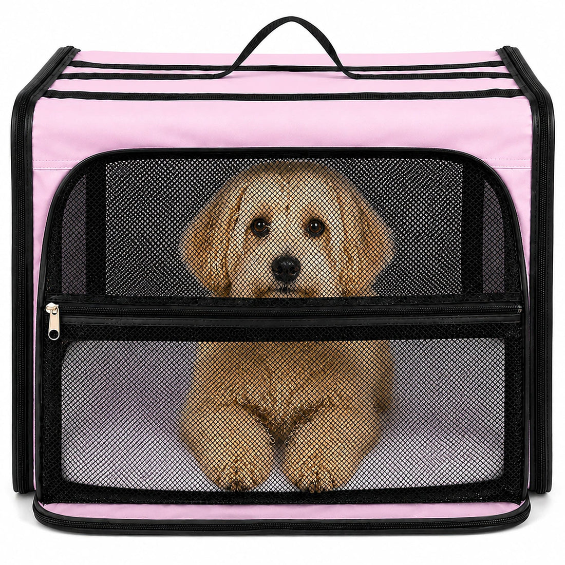 Expandable Folding Pet Crate | Lightweight Dog Carrier House