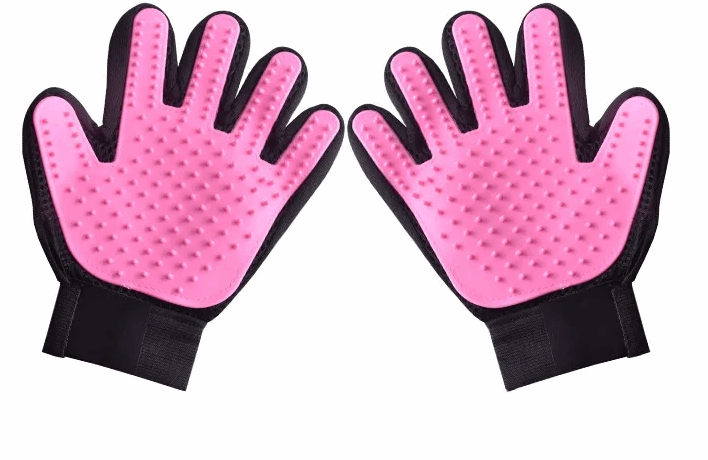 Silicone Pet Grooming Gloves – Deshedding & Massage