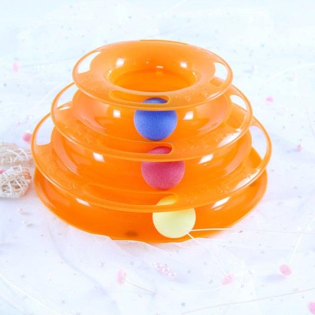 Interactive Cat Toy Set | Track Tower & Motion Fish Toys